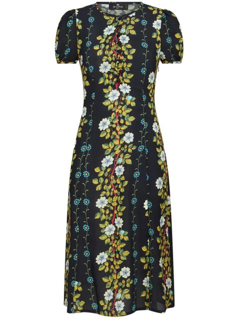 ETRO floral-print A-line dress - Black - zdjęcie produktu nr 1