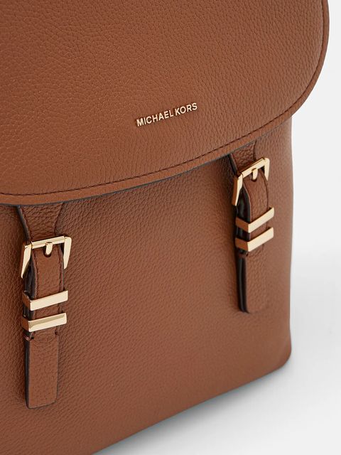 MICHAEL Michael Kors plecak skórzany QUINN damski kolor brązowy duży gładki 30T5GQNB2L