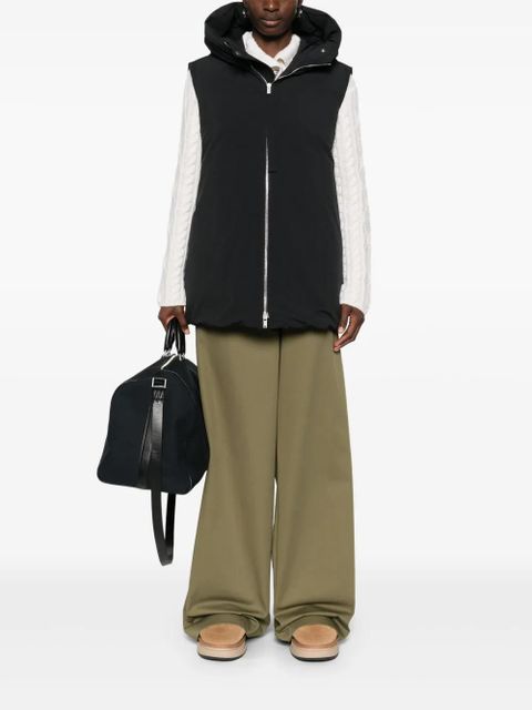 Jil Sander padded gilet - Black