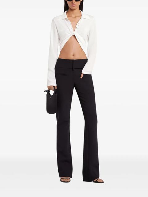 Courrèges twist-detailing shirt - White - zdjęcie produktu nr 2