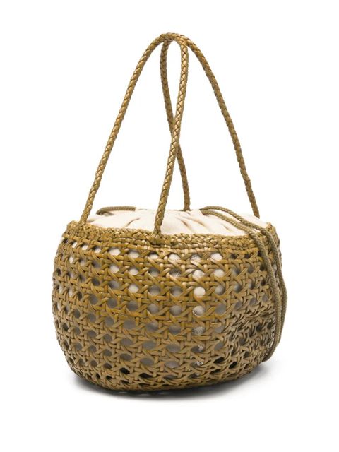 DRAGON DIFFUSION Joventus woven bucket bag - Green