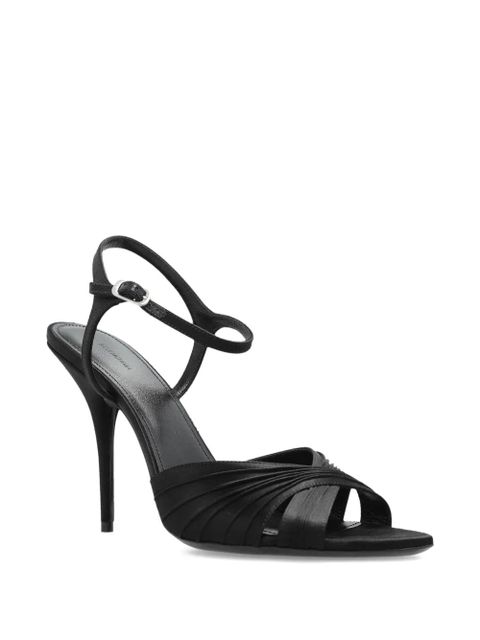 Balenciaga Plissé Dynas heeled sandals - Black