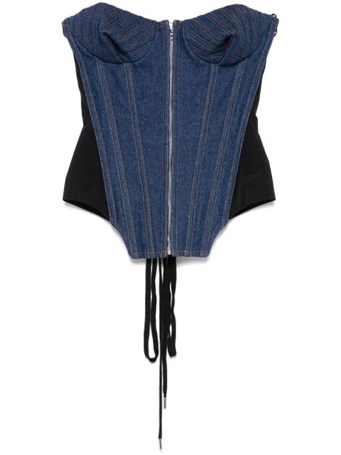 Jean Paul Gaultier denim corset - Blue - zdjęcie produktu nr 1