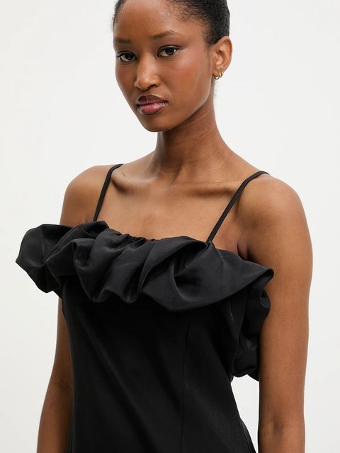 Answear.LAB sukienka kolor czarny mini dopasowana