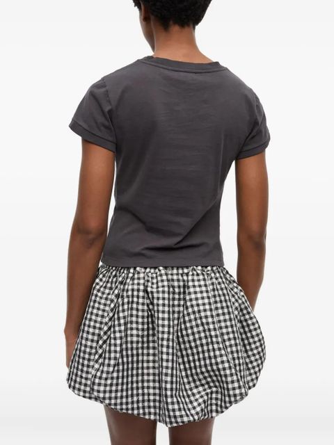 GANNI logo-print T-shirt - Black