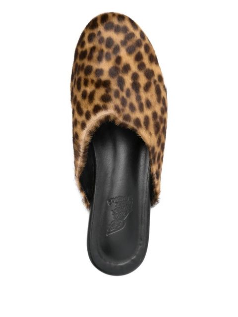 Ancient Greek Sandals leopard-print mules - Brown - zdjęcie produktu nr 2