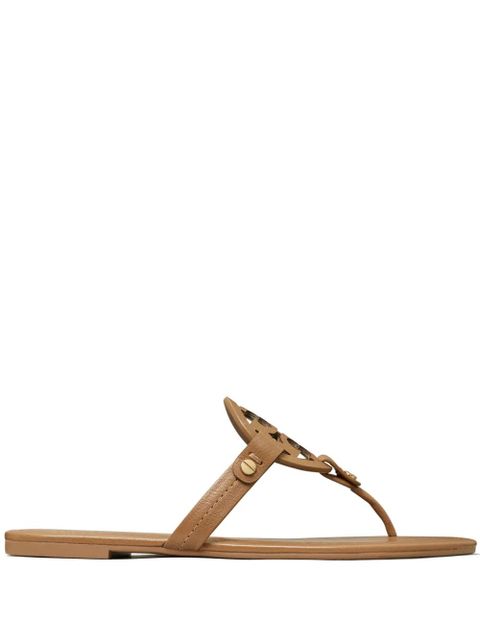 Tory Burch Miller logo-motif flip flops - Neutrals - zdjęcie produktu nr 1