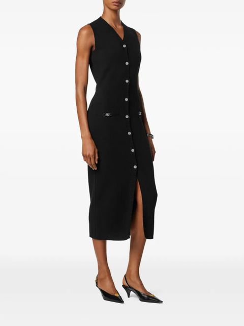 Versace button-fastening midi dress - Black - zdjęcie produktu nr 2