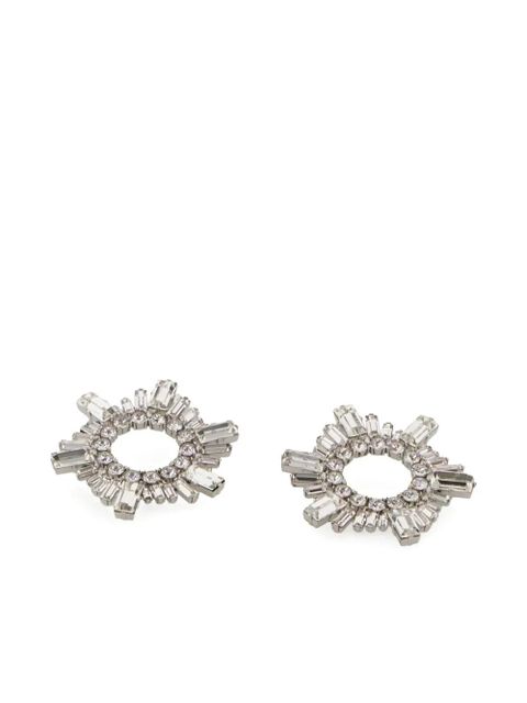 Amina Muaddi Begum earrings - Silver