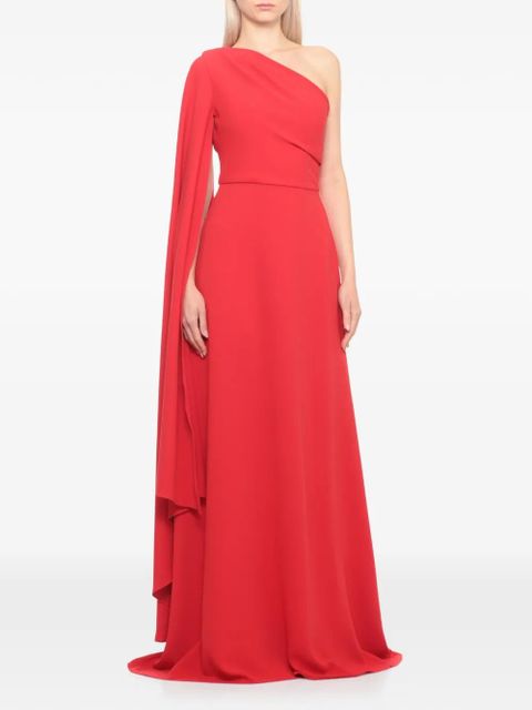 Solace London one-shoulder dress - Red