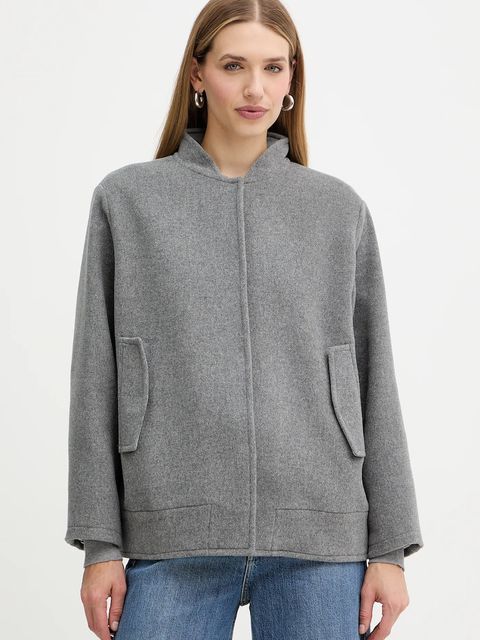 Marella kurtka z dodatkiem wełny Emme by Marella kolor szary przejściowa 2525086072200 - zdjęcie produktu nr 1