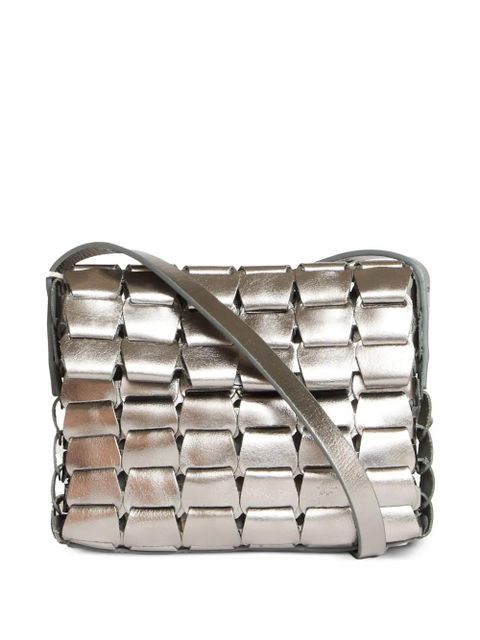DRAGON DIFFUSION Link leather cross body bag - Silver - zdjęcie produktu nr 1