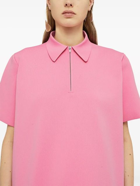 Jil Sander zipped polo shirt - Pink - zdjęcie produktu nr 2