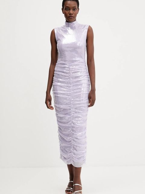 Rotate sukienka kolor fioletowy maxi dopasowana 1143541657 - zdjęcie produktu nr 1