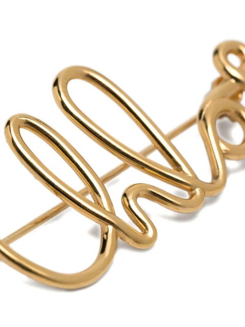 Chloé logo brooch - Gold - zdjęcie produktu nr 2