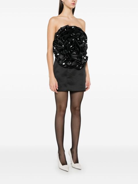 ROTATE BIRGER CHRISTENSEN Big Flower mini dress - Black - zdjęcie produktu nr 2