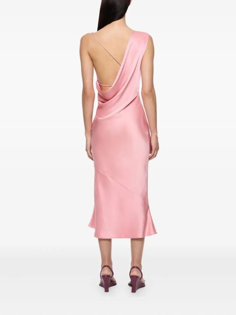 Paris Georgia Minka cowl-neck slip midi dress - Pink