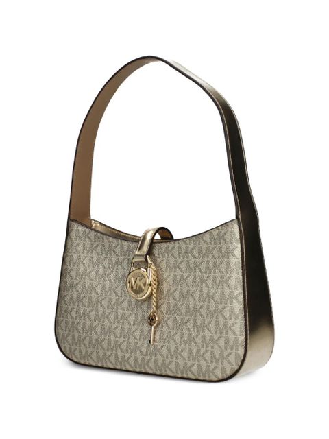 Michael Kors monogram-pattern padlock-detail tote bag - Neutrals