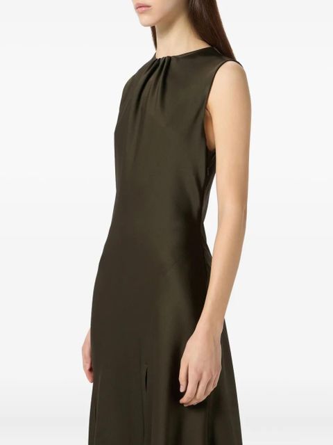 Blumarine asymmetric dress - Brown