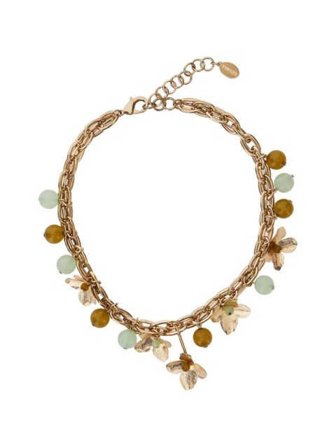 TWINSET flower beaded chain necklace - Gold - zdjęcie produktu nr 1