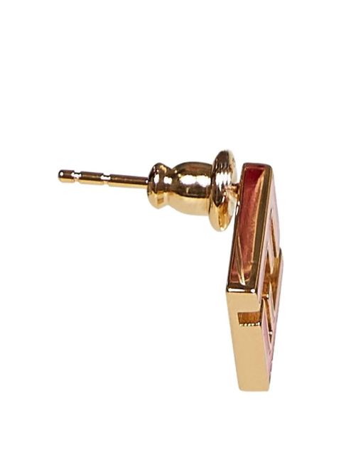 FENDI FF logo earrings - Gold - zdjęcie produktu nr 2