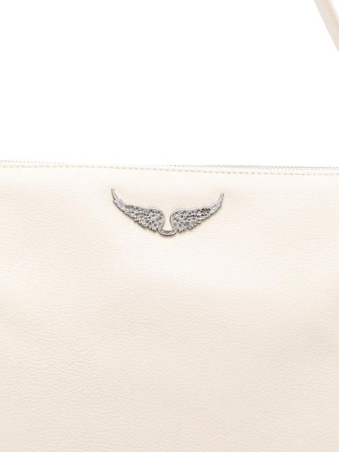 Zadig&Voltaire Jim wings-detail top-handle shoulder bag - Neutrals