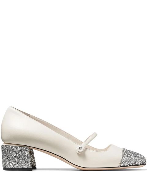 Jimmy Choo 45mm Elisa pumps - White - zdjęcie produktu nr 1