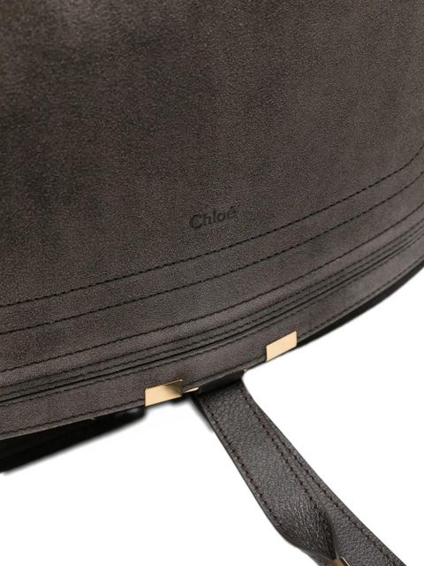 Chloé Marcie suede tote bag - Grey