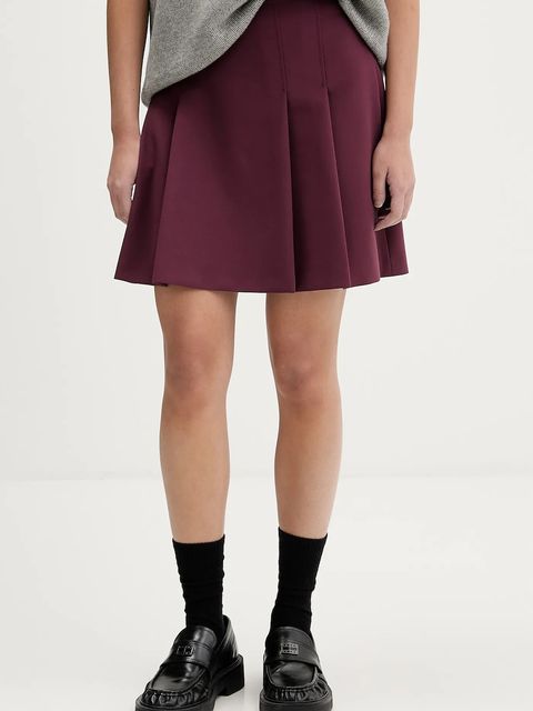 HUGO spódnica kolor fioletowy mini rozkloszowana 50554462 - zdjęcie produktu nr 1