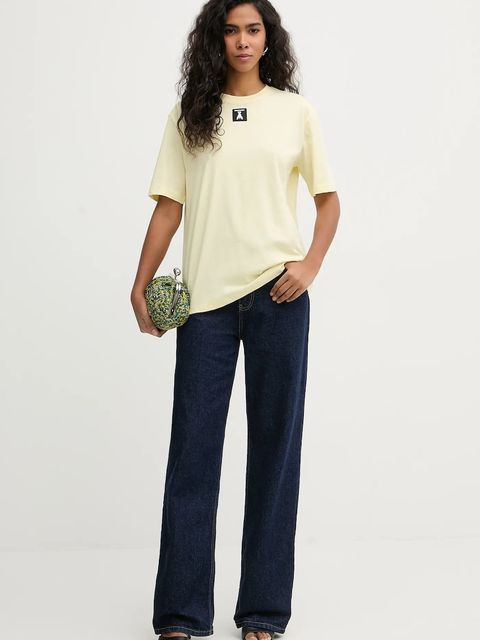 Weekend Max Mara torebka z dodatkiem wełny ACCENNI kolor zielony 2615511154600