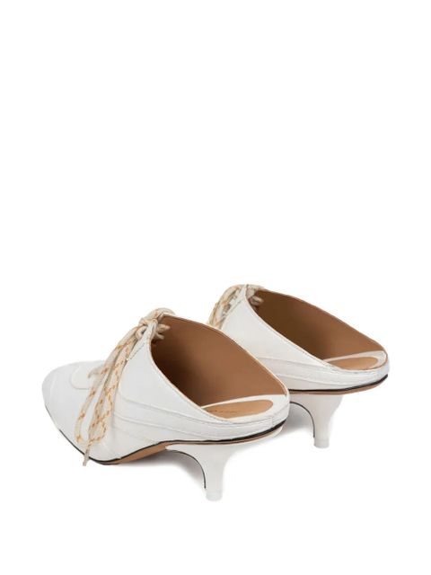 DRIES VAN NOTEN 60mm lace-up mules - White - zdjęcie produktu nr 2