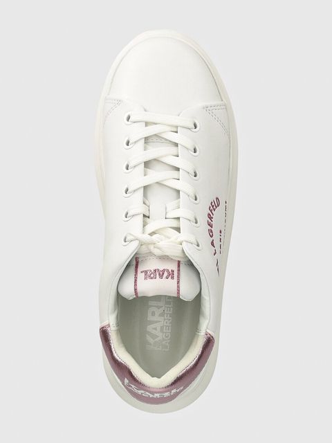 Karl Lagerfeld sneakersy skórzane KAPRI kolor biały KL62539F