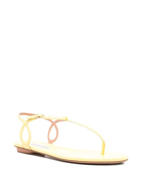 Aquazzura Almost Bare flat sandals - Yellow - zdjęcie produktu nr 2