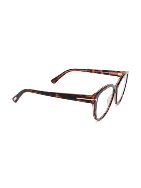 TOM FORD Eyewear tortoise-shell cat-eye frame glasses - Brown - zdjęcie produktu nr 2