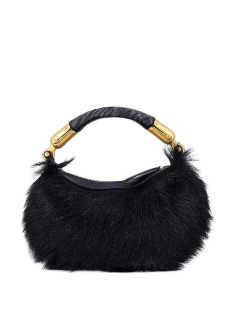 Balmain fur tote bag - Black - zdjęcie produktu nr 2