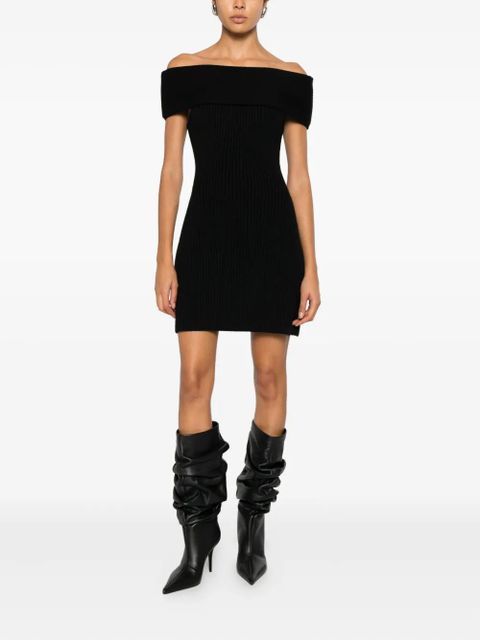 Givenchy off-shoulder ribbed dress - Black