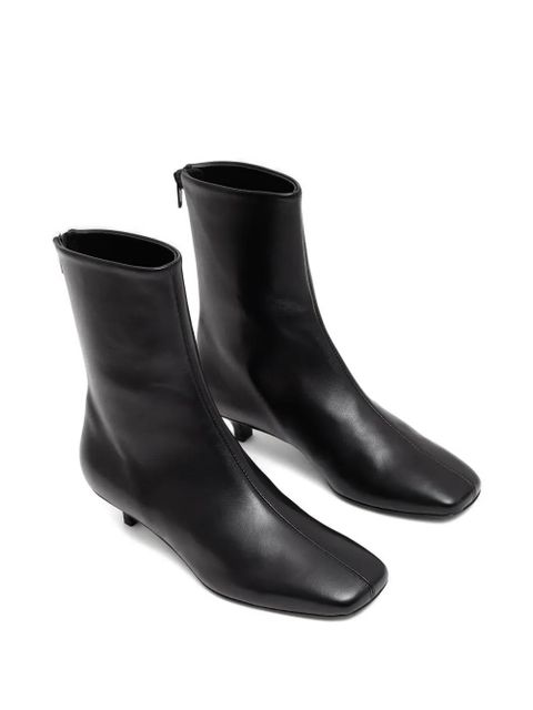 TOTEME rear-zip square-toe boots - Black - zdjęcie produktu nr 2