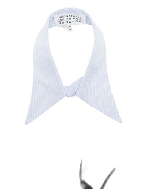 Maison Margiela Striped collar tie - Blue