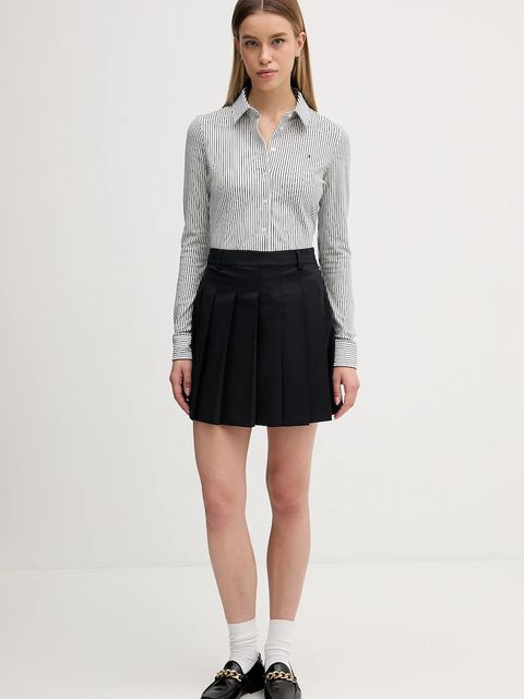 Tommy Hilfiger koszula damska kolor biały slim z kołnierzykiem klasycznym WW0WW43528 - zdjęcie produktu nr 2