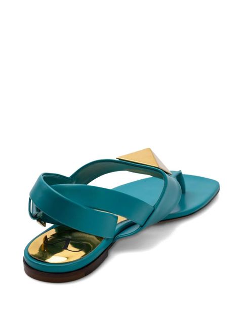 Valentino Garavani buckle-detail sandals - Blue
