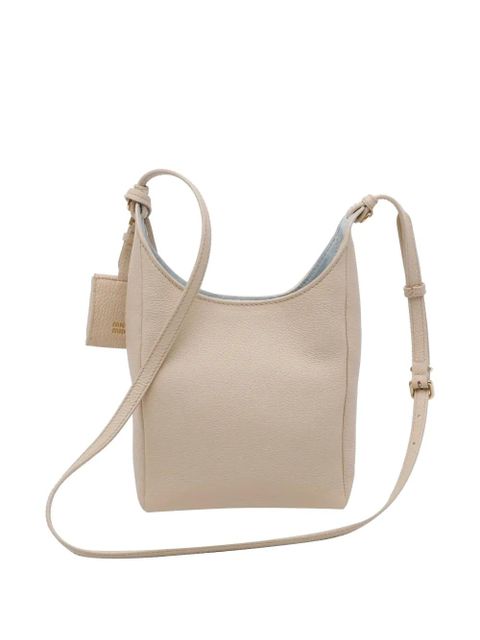 Miu Miu logo-debossed leather bucket bag - Pink - zdjęcie produktu nr 2