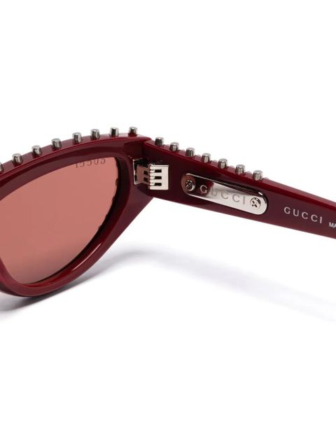 Gucci Eyewear cat-eye-frame sunglasses - Red - zdjęcie produktu nr 2