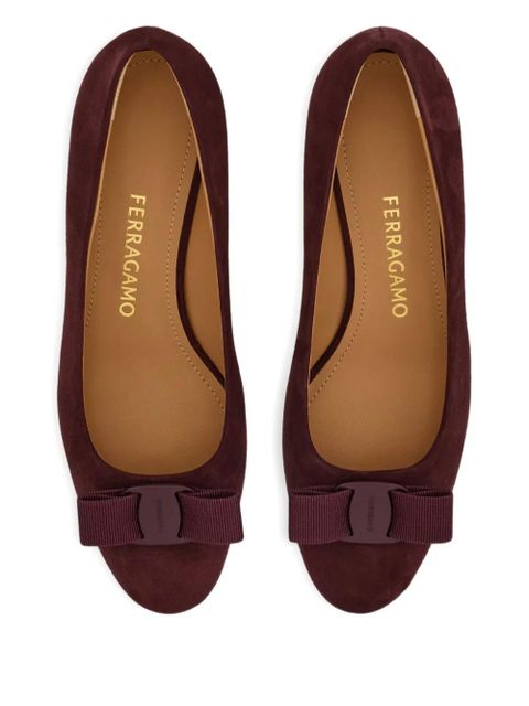 Ferragamo 30mm Vara bow-detail pumps - Purple
