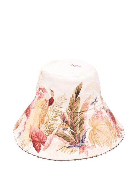ZIMMERMANN printed bucket hat - Neutrals - zdjęcie produktu nr 1