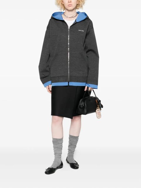 Miu Miu zip-up hoodie - Grey - zdjęcie produktu nr 2