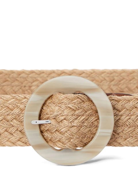 Lauren Ralph Lauren round-buckle woven belt - Neutrals - zdjęcie produktu nr 2