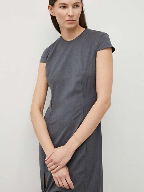 Remain sukienka z domieszką wełny