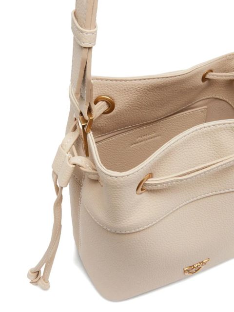 PINKO small leather bucket bag - Neutrals