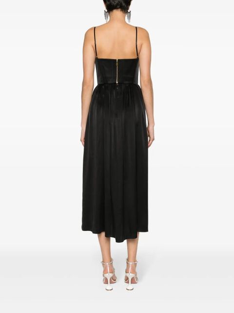 ZIMMERMANN corset silk midi dress - Black