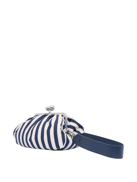 Weekend Max Mara striped sailboat-embellished shoulder bag - Blue